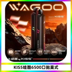 KIS5WAGOO哇酷6500口拋棄式 | 自由混搭雙口味 | 雙芯組合